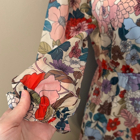 Kris Ashley and go Floral chiffon midi dress - Picture 3 of 6